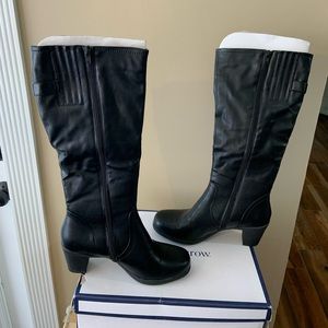Croft & Barrow, black calf boots, size 8.5